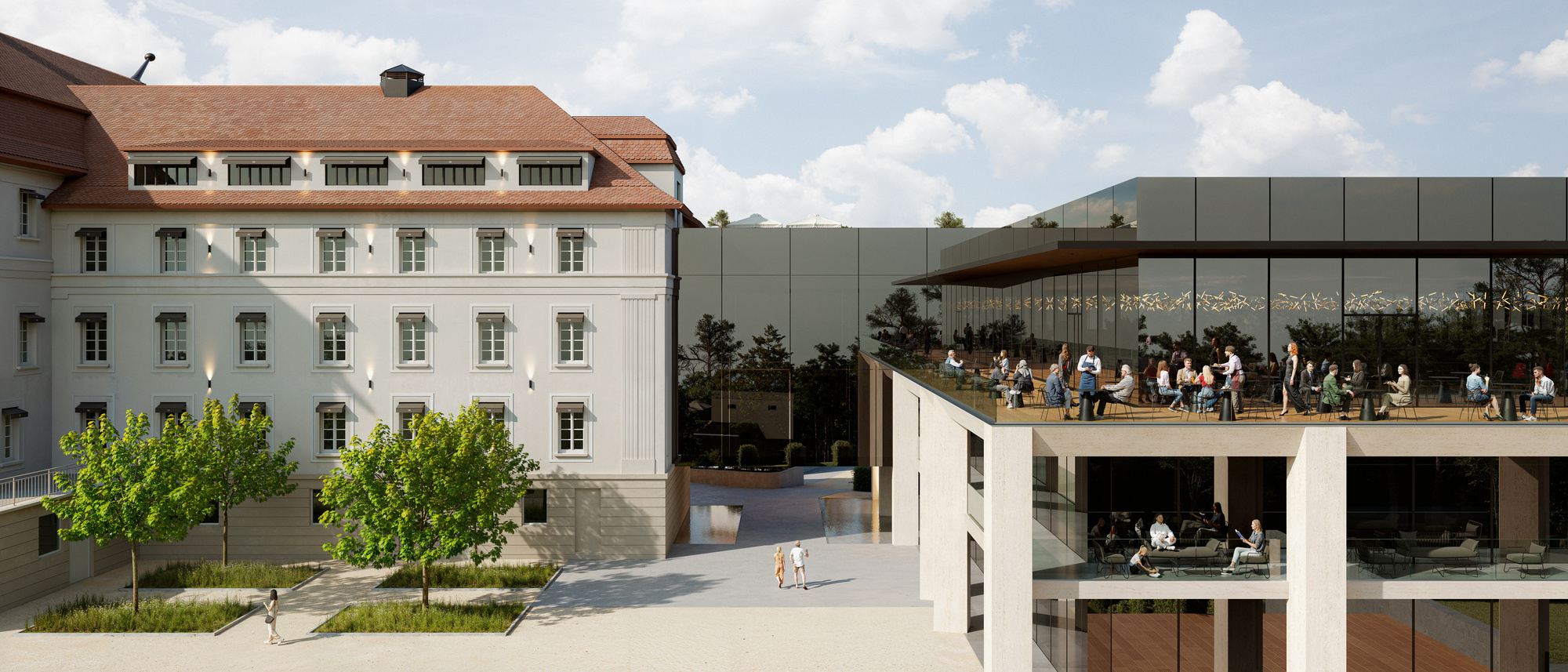 ALMS HOLDINGS Muesberg project building seen fron tje inside